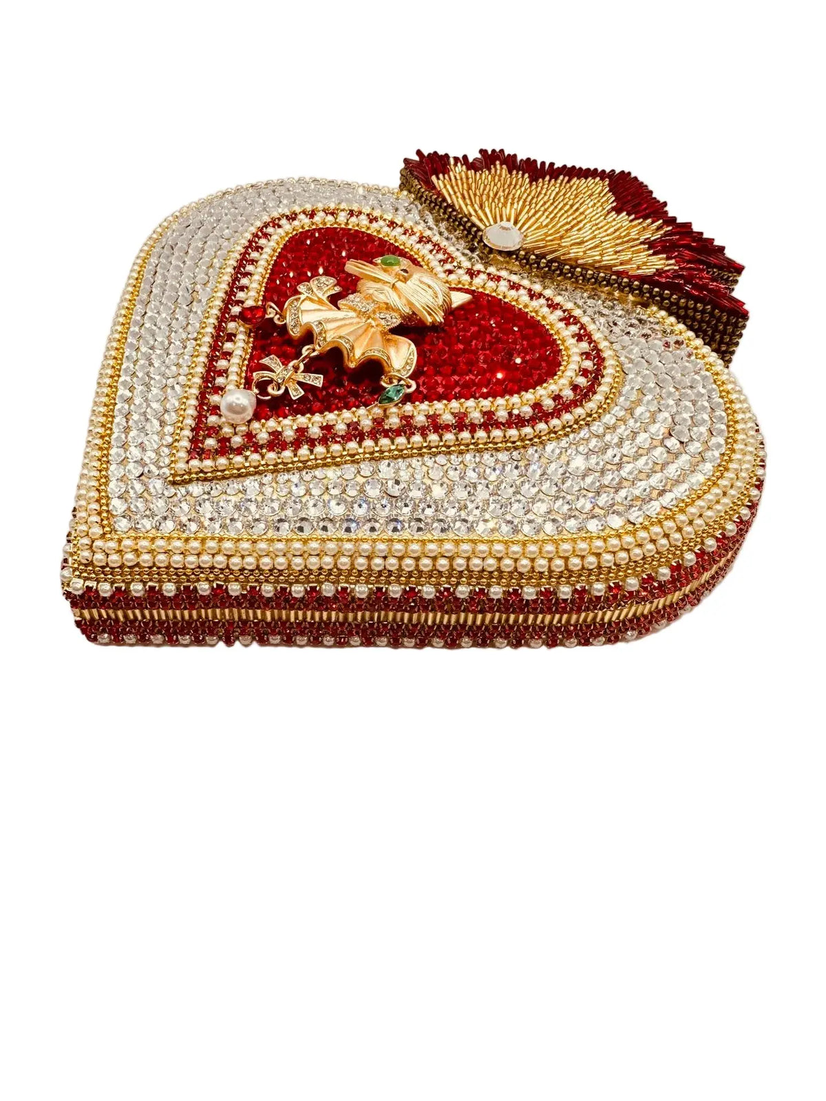 ArtsiPhartsi Kitty Heart 9” Mixed Media Wall Sculpture