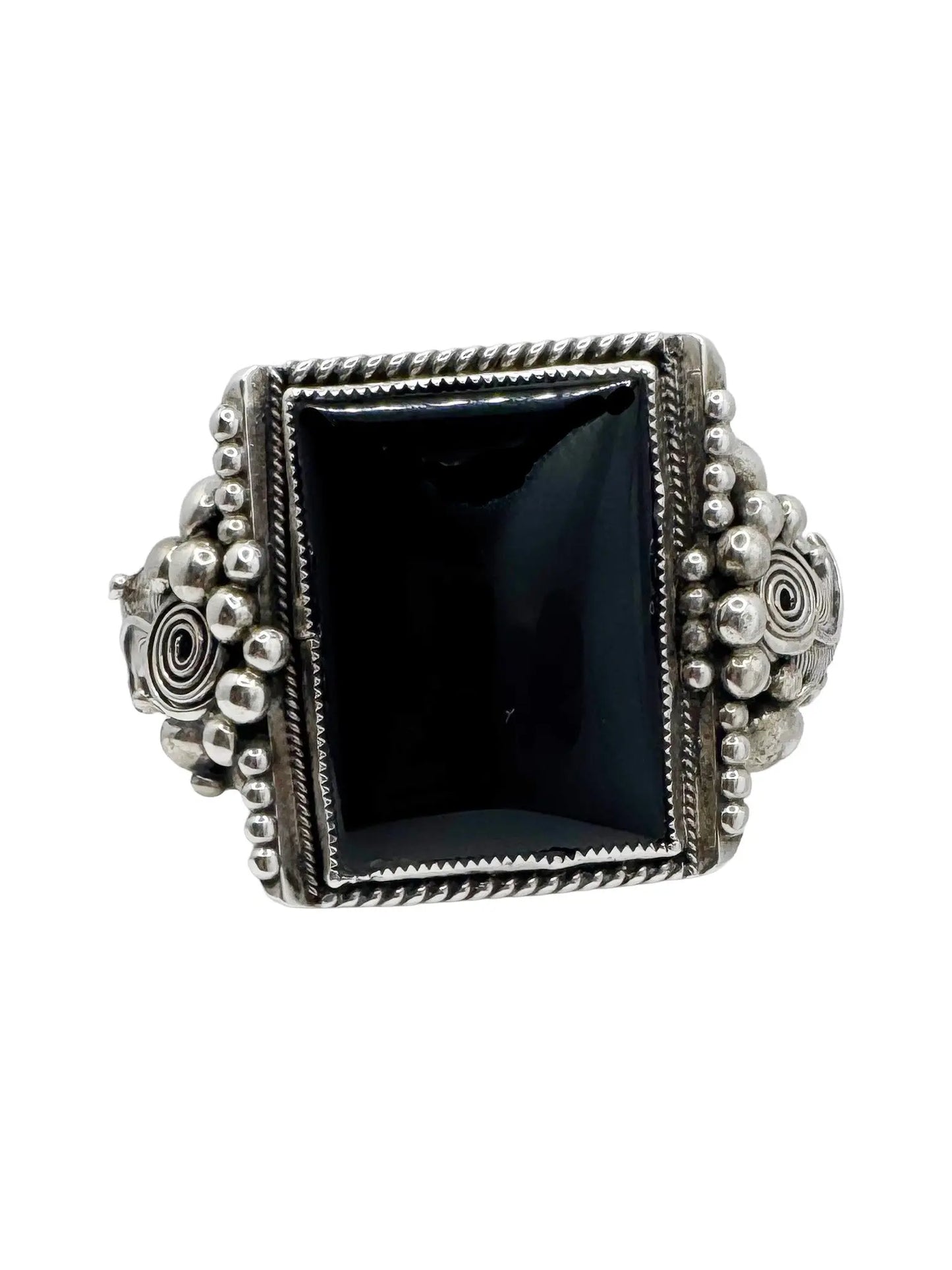 Black Onyx Sterling Silver Cuff
