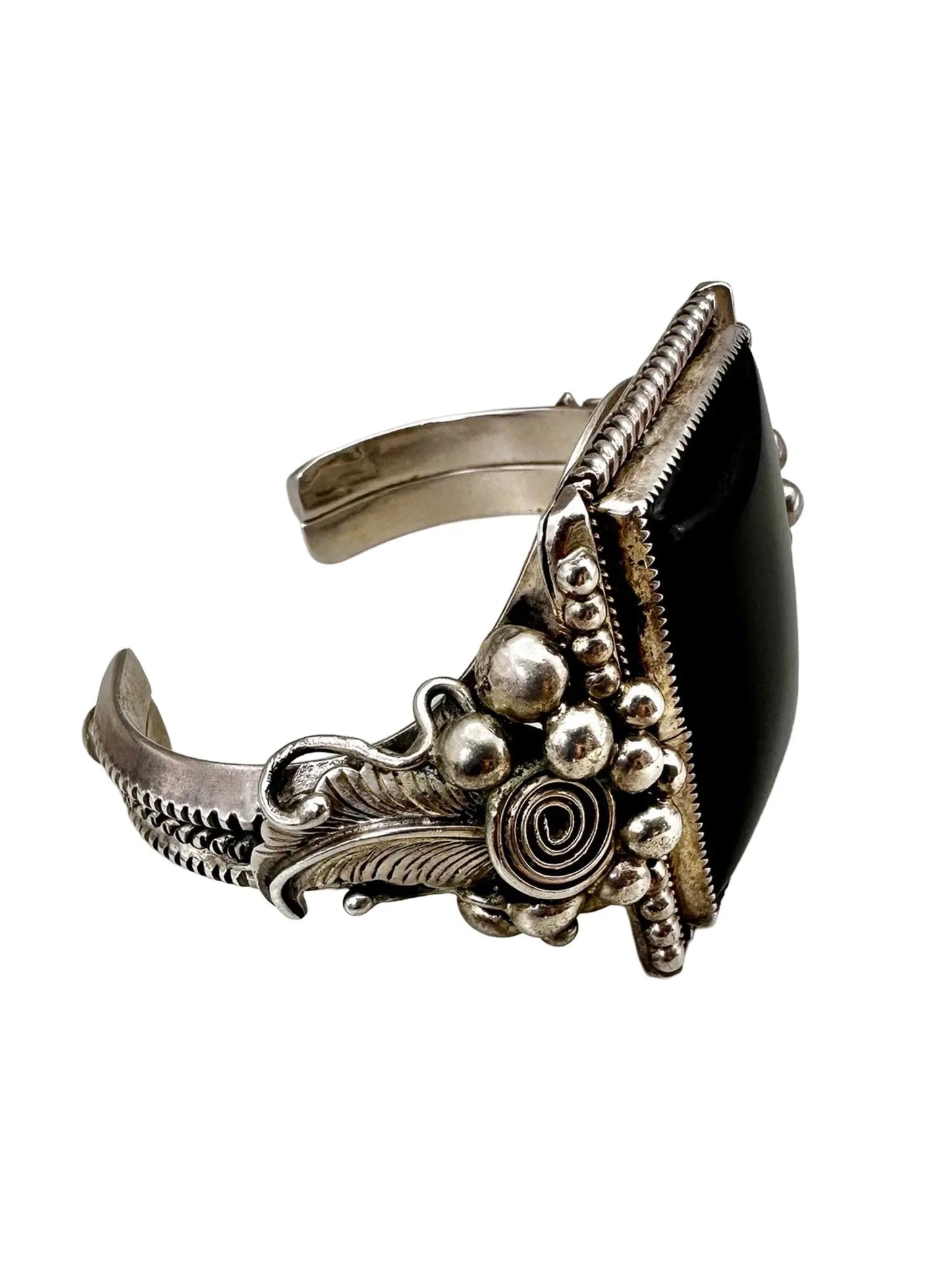 Black Onyx Sterling Silver Cuff
