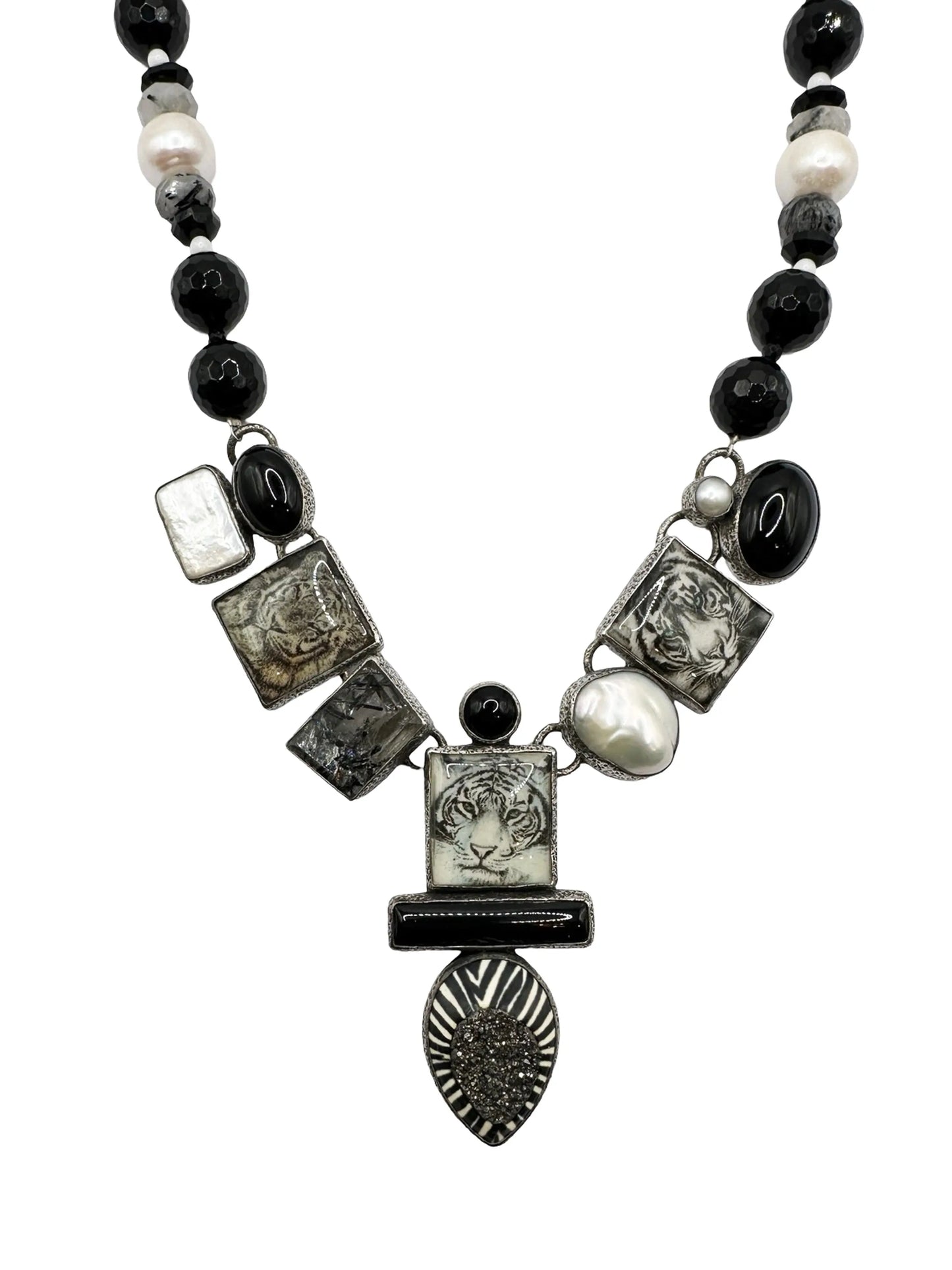 Tiger Nights Statement Necklace
