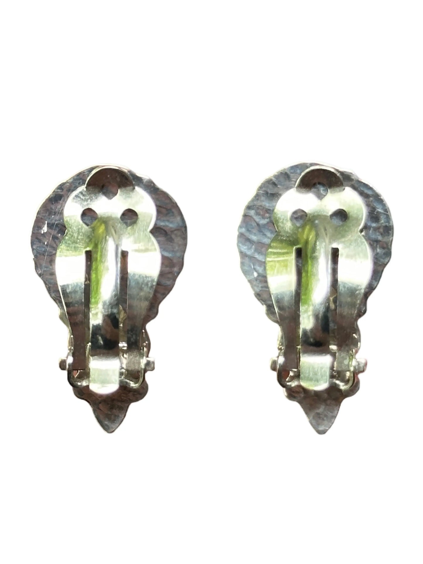 Blue Floral Clip Earring