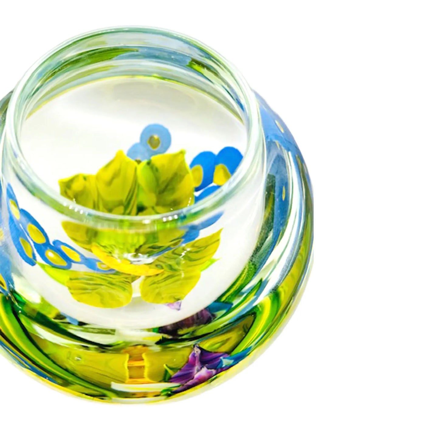 Hollyhock Magnum Vase – Handblown Glass Art