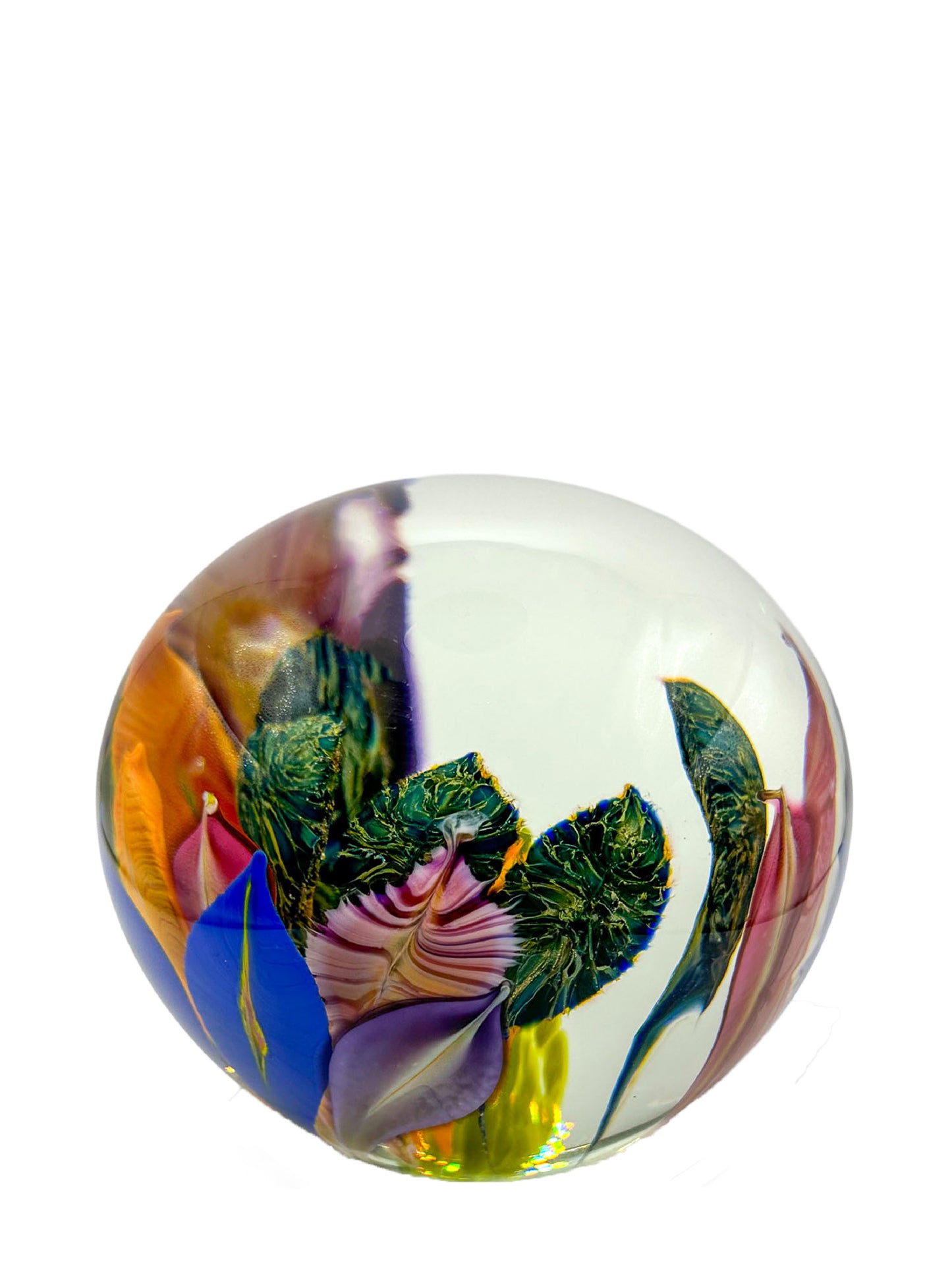 Garden of Fire Glass Paperweight – Handblown Glass