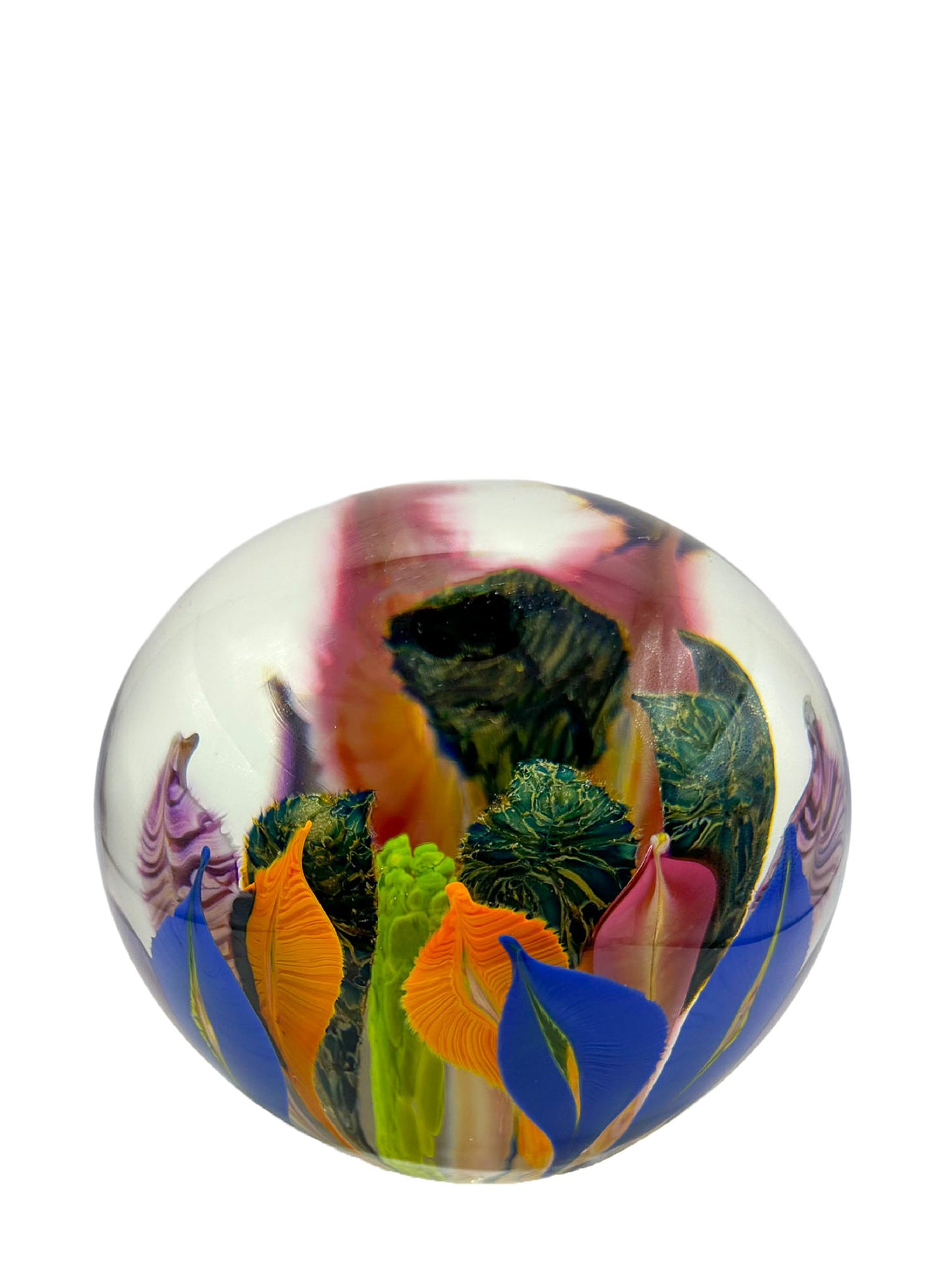 Garden of Fire Glass Paperweight – Handblown Glass