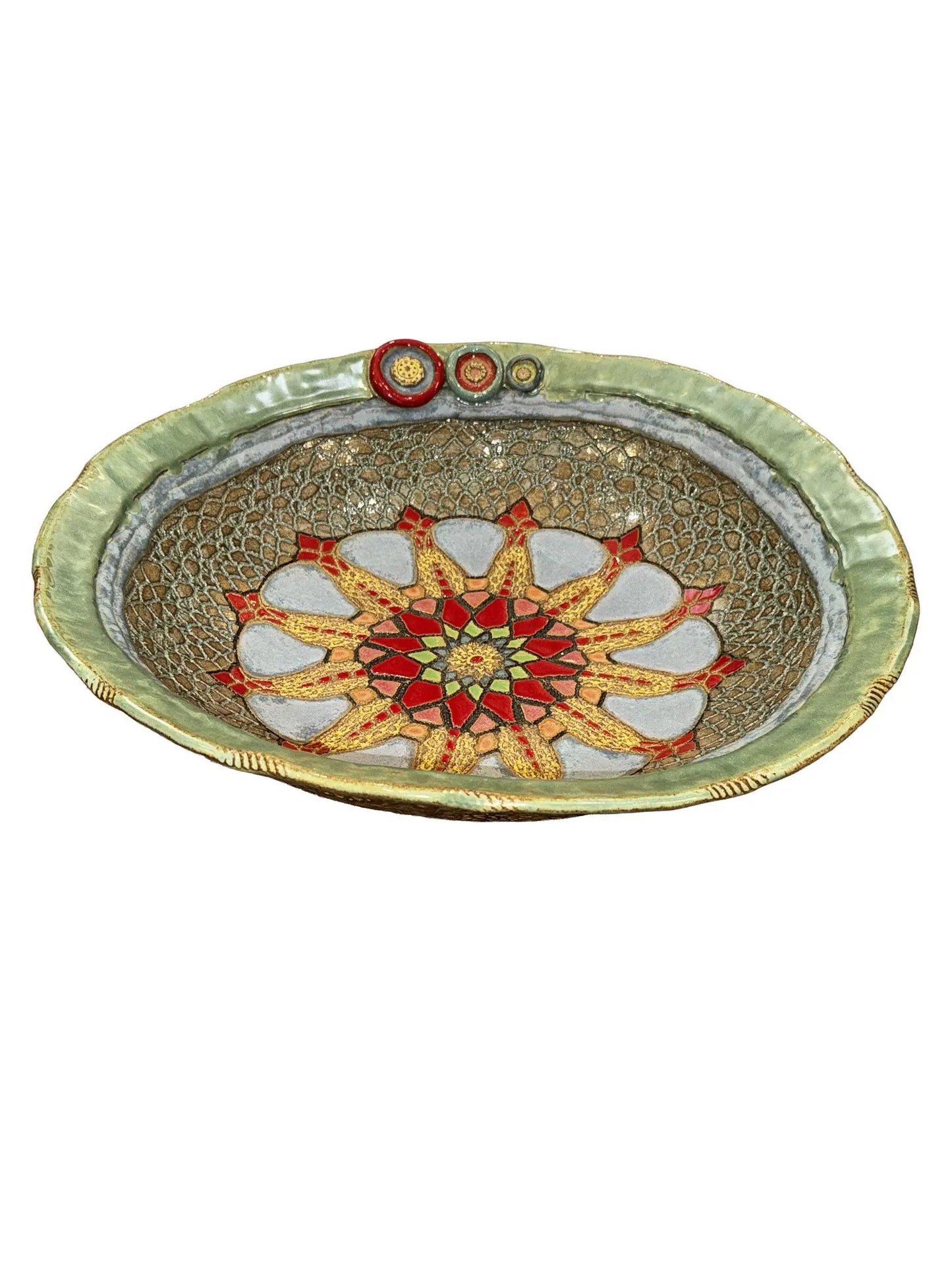 Fern Lace Ceramic Bowl