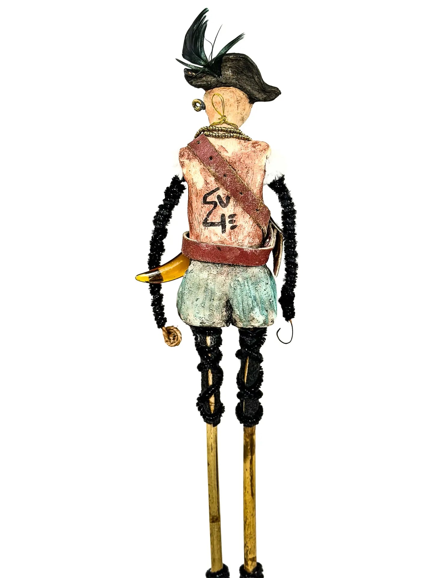 "The Feathered Captain" Gasparilla Corner Person