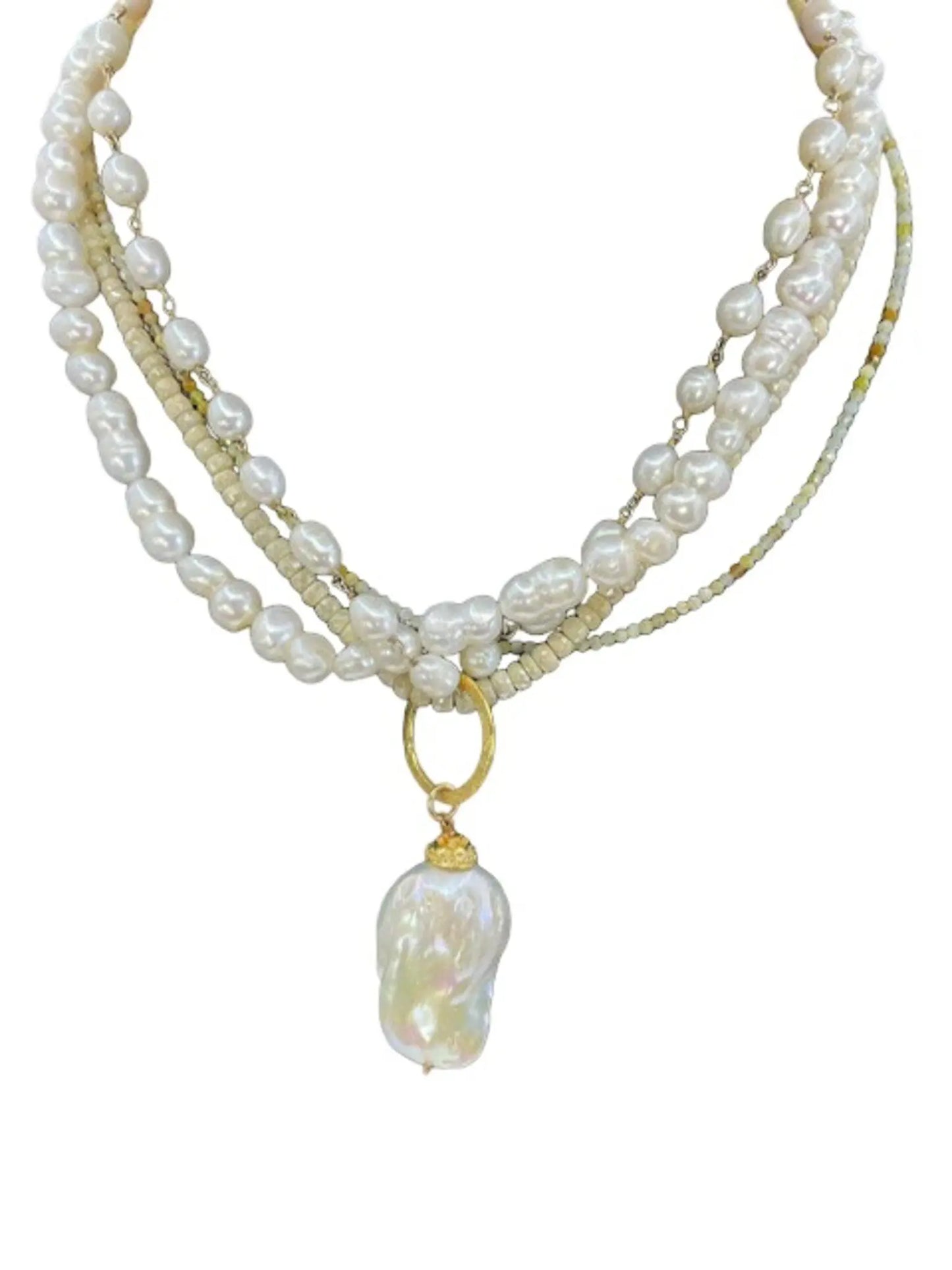 Multi Strand Baroque Necklace