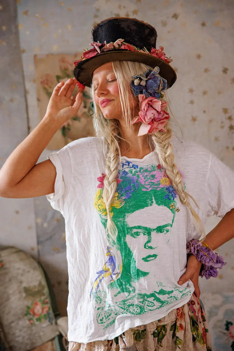 Top 2312 Frida Amarillito Pajarito Tee - True