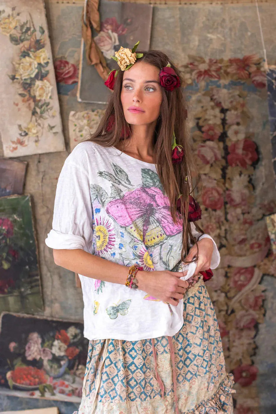 Top 2238 Flor De La Pasion Viggo Tee - True