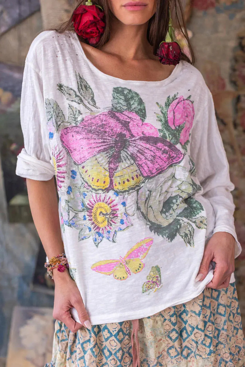 Top 2238 Flor De La Pasion Viggo Tee - True
