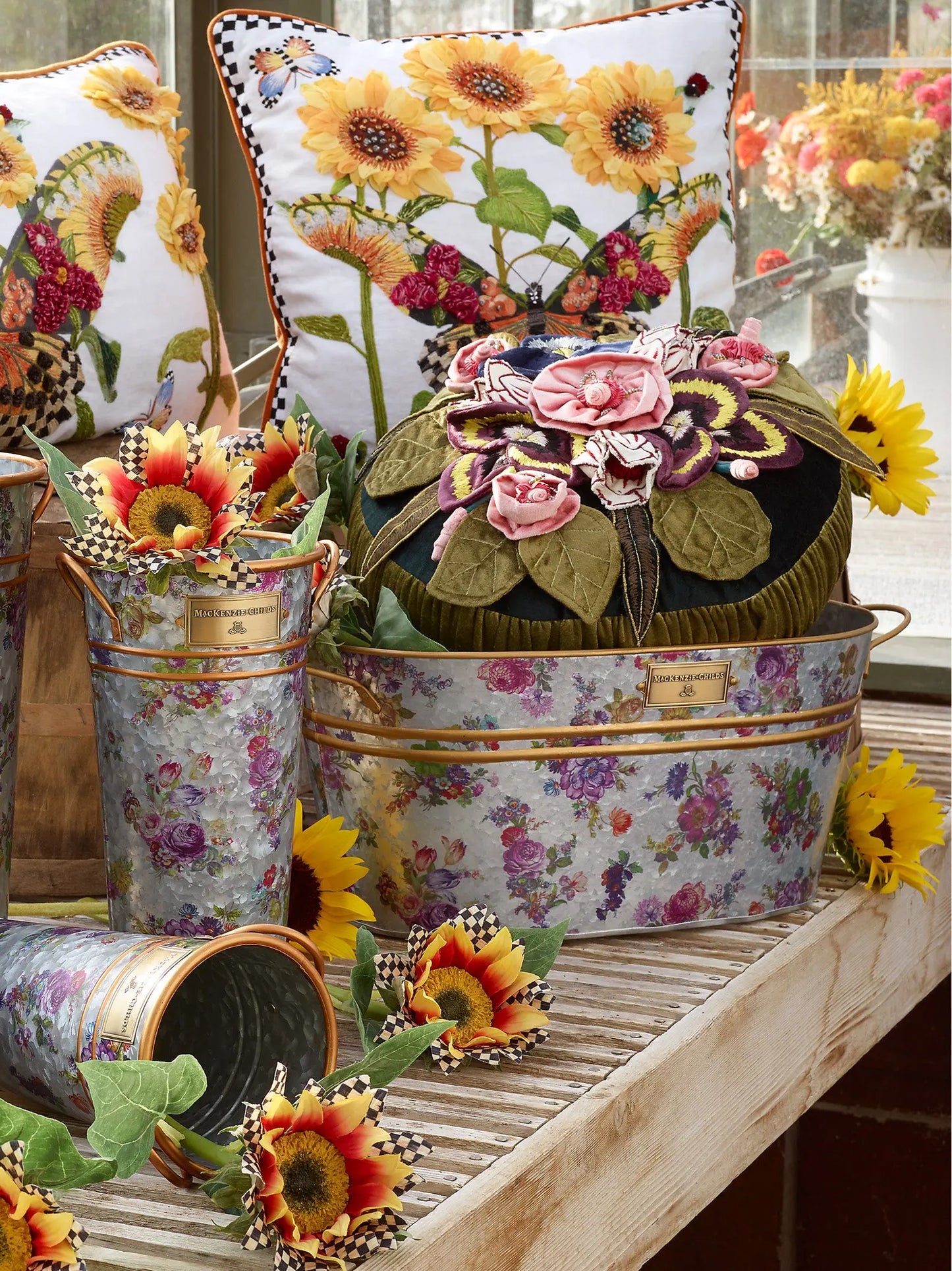 Flower Market Galvanized Beverage Bucket