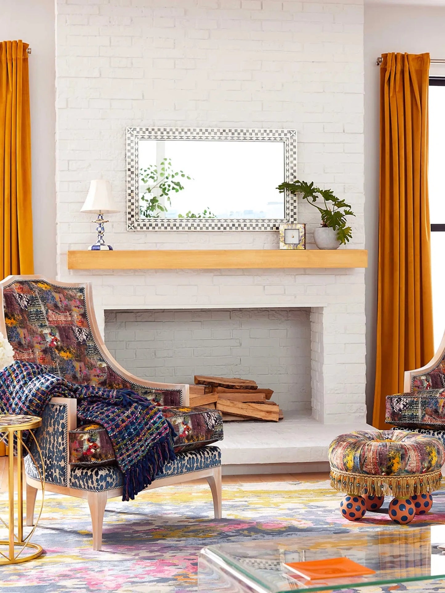 Cobblestone Wall Mirror