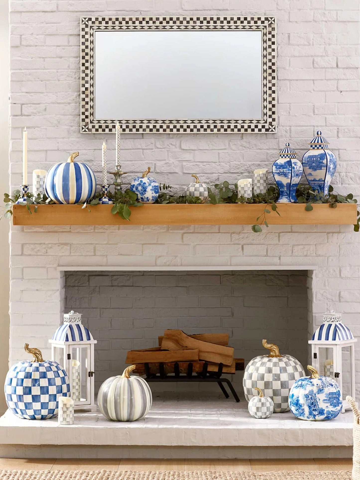 Cobblestone Wall Mirror