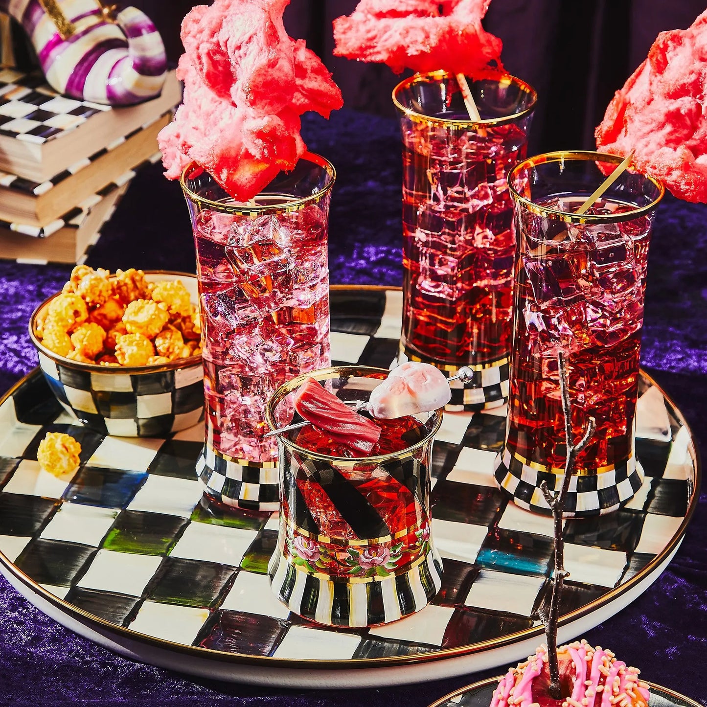 Courtly Check Round Tray