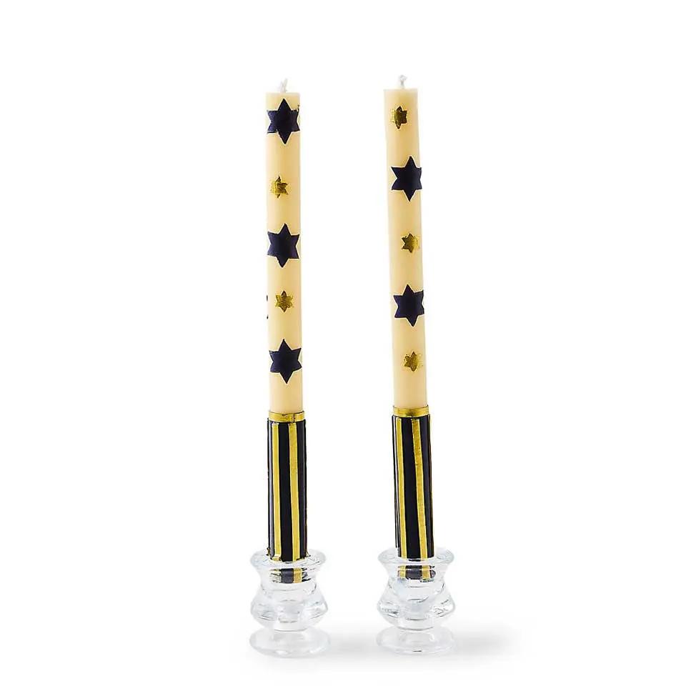 Judaica Dinner Candles Set of 2