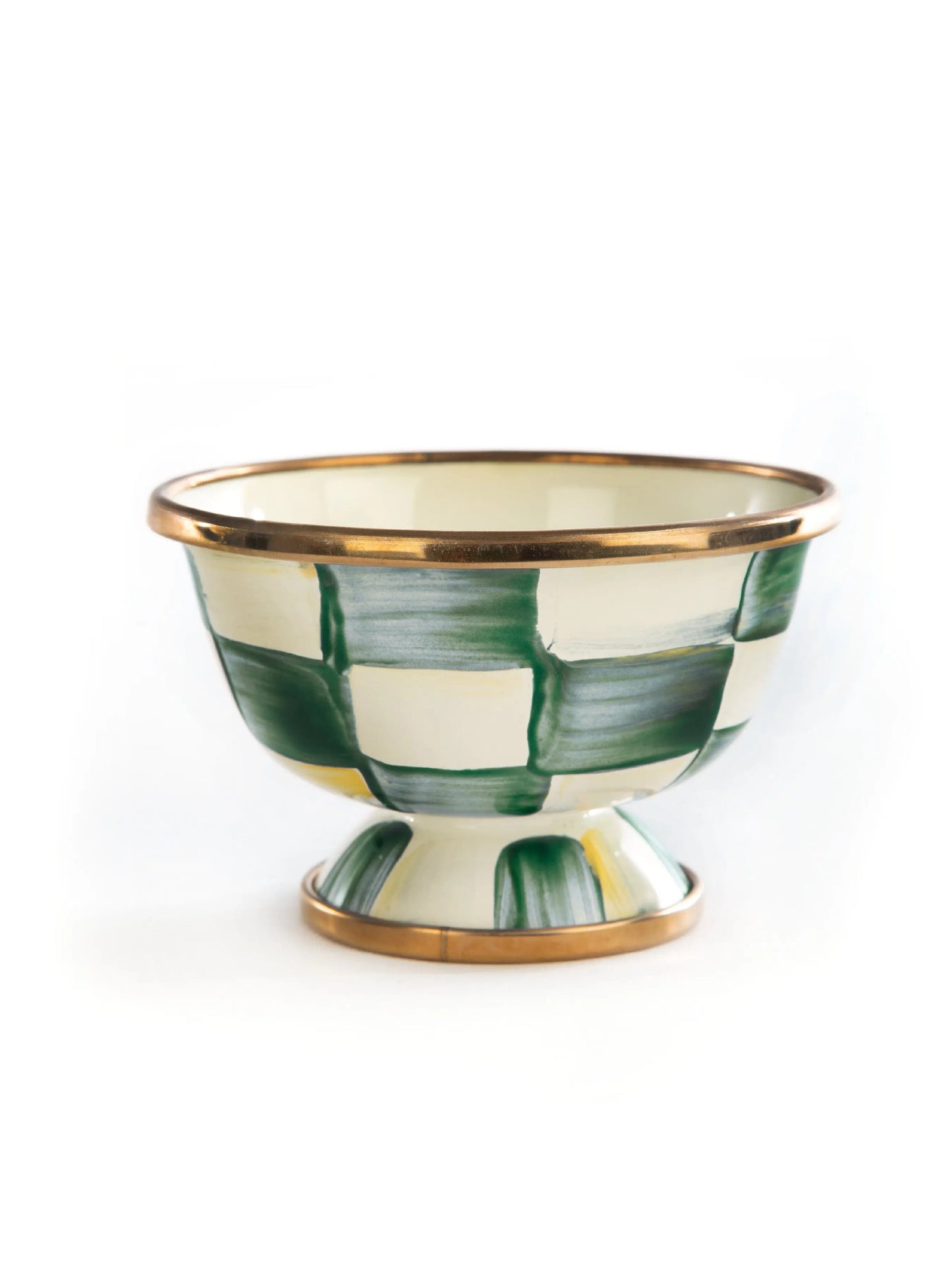 Emerald Check Little Sugar Bowl