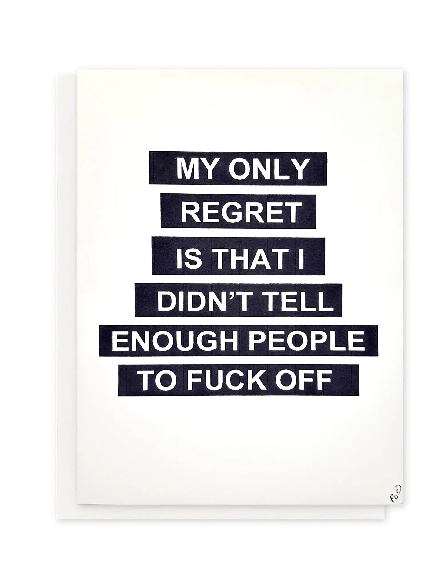 My Only Regret - Humorous Card