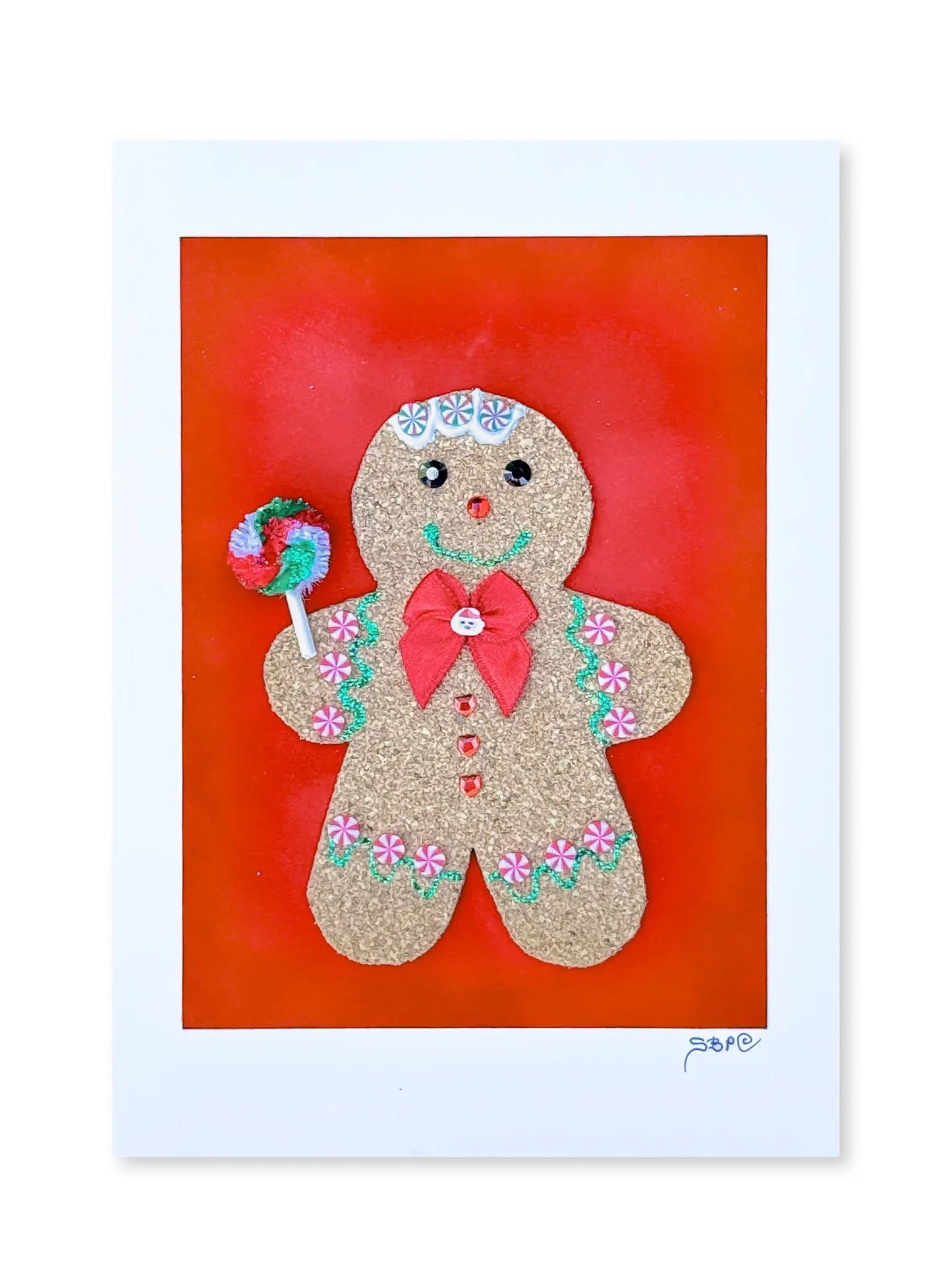 Gingerbread Boy Christmas Card
