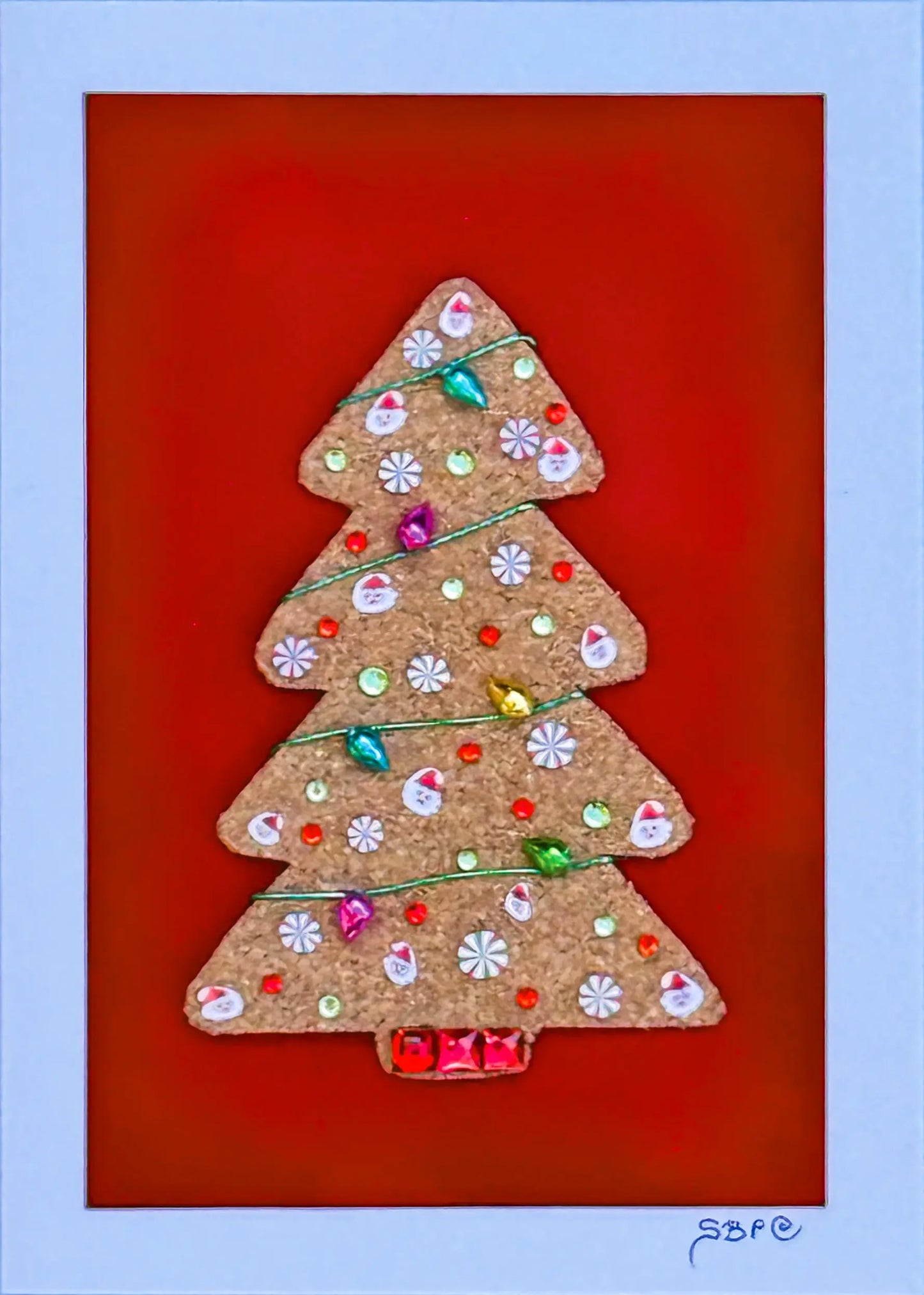 Gingerbread Cookie Tree Christmas Card