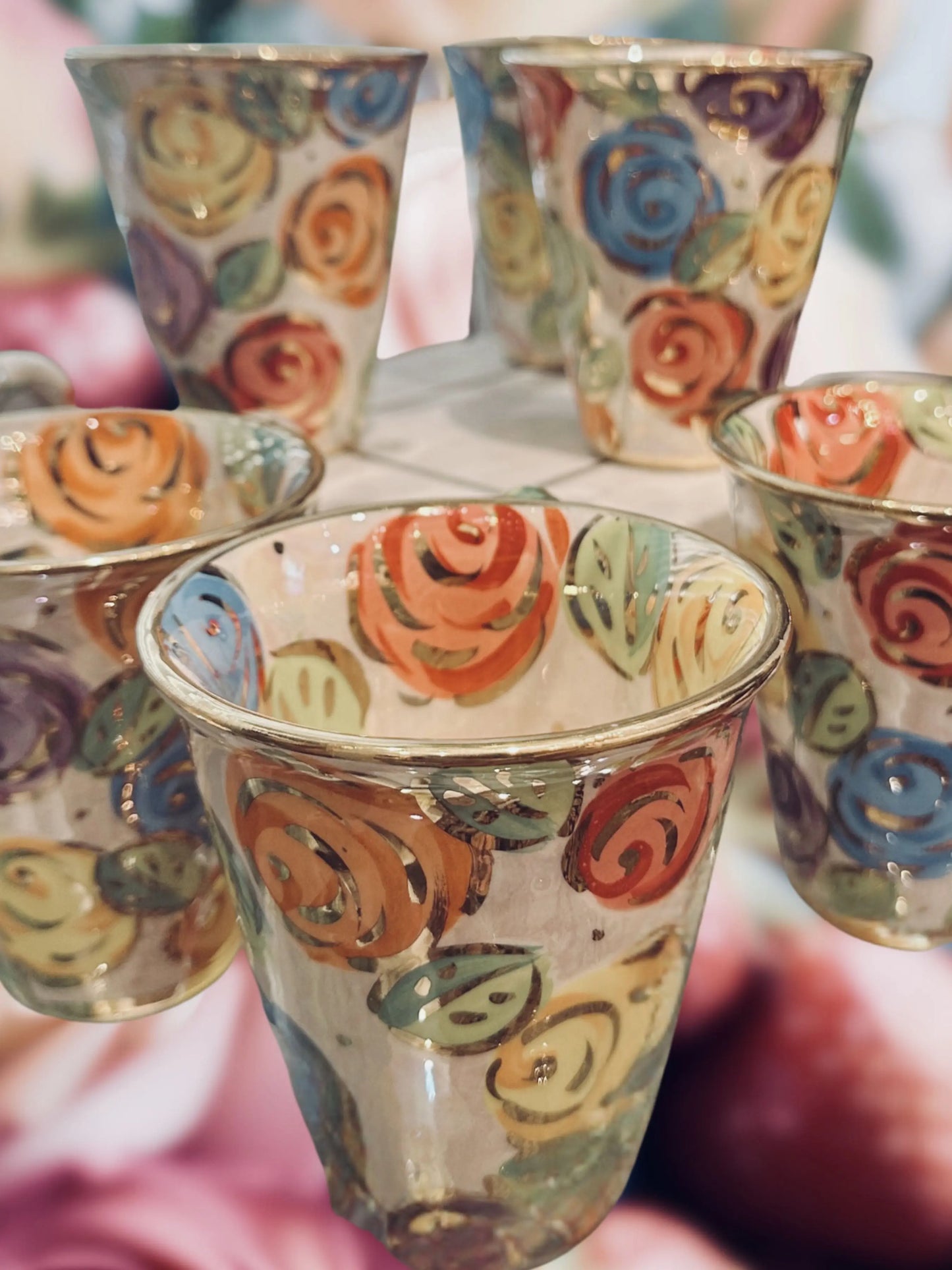 Ceramic Pastel Rose Mug