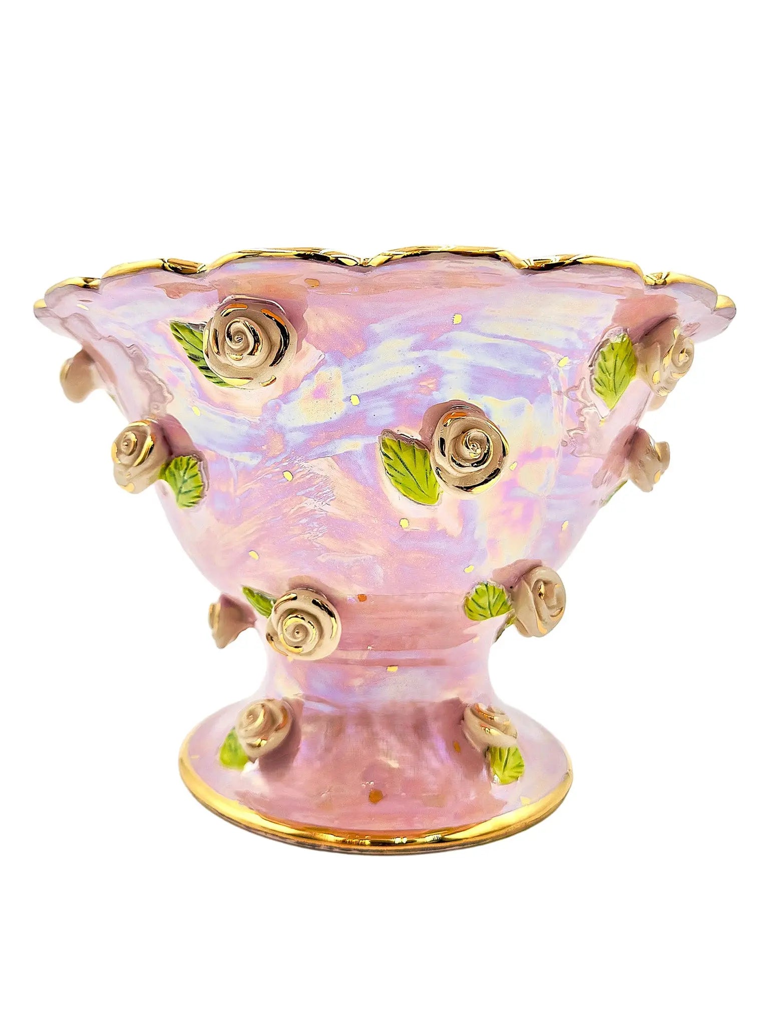 Ceramic Rose Studded Table Bowl