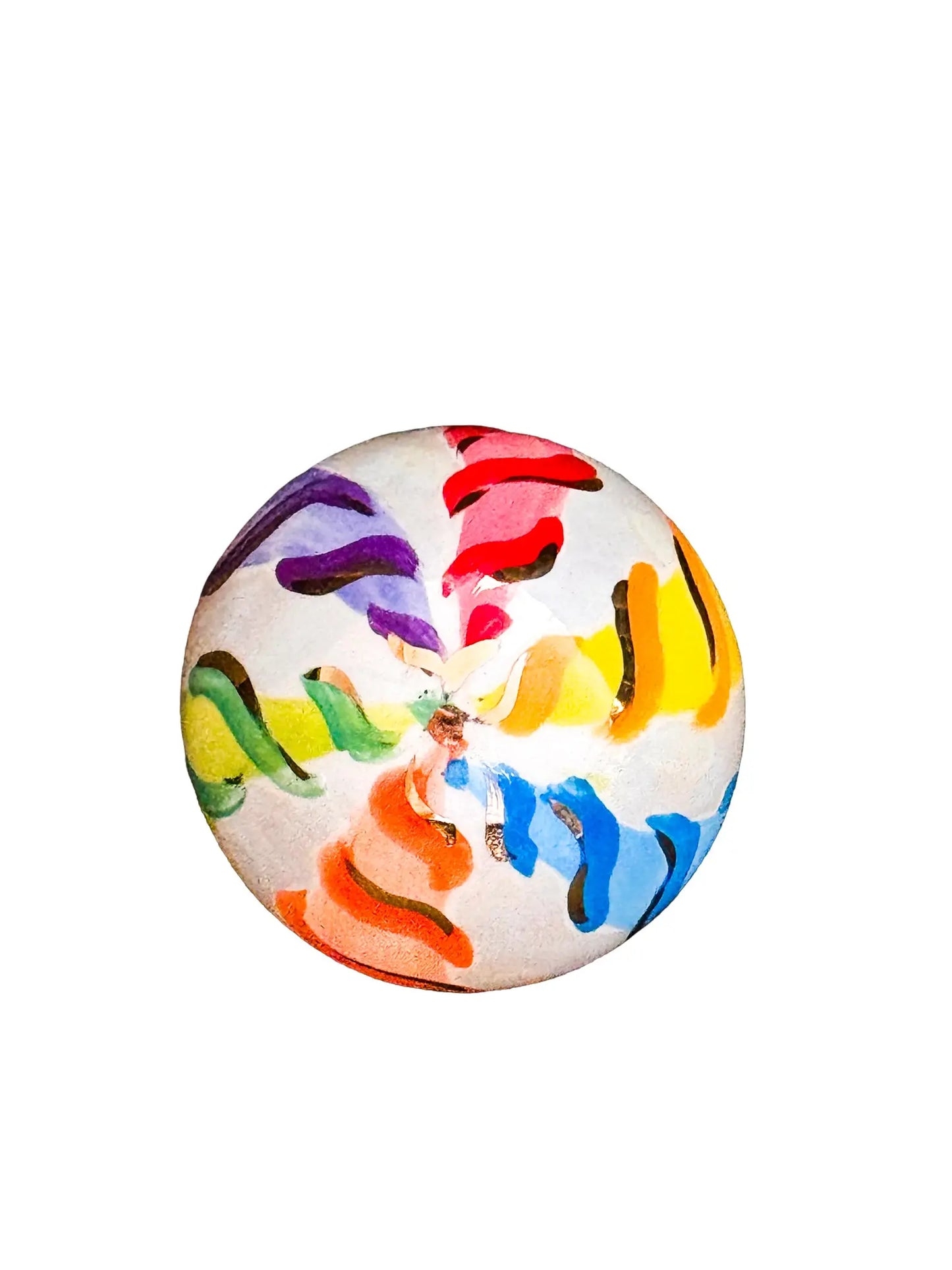 Multi Colored Candy Cane Stripe Ornament