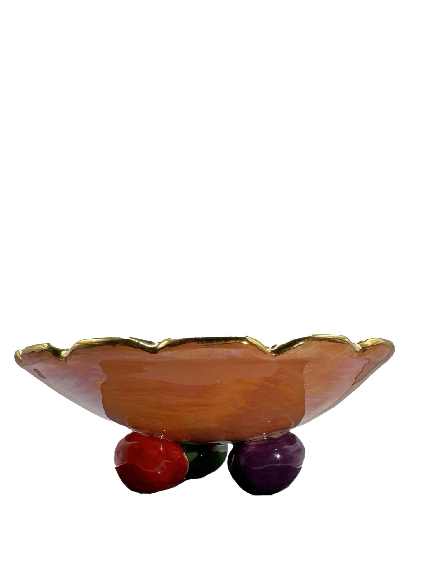 Coral Royal Jeweled Dish