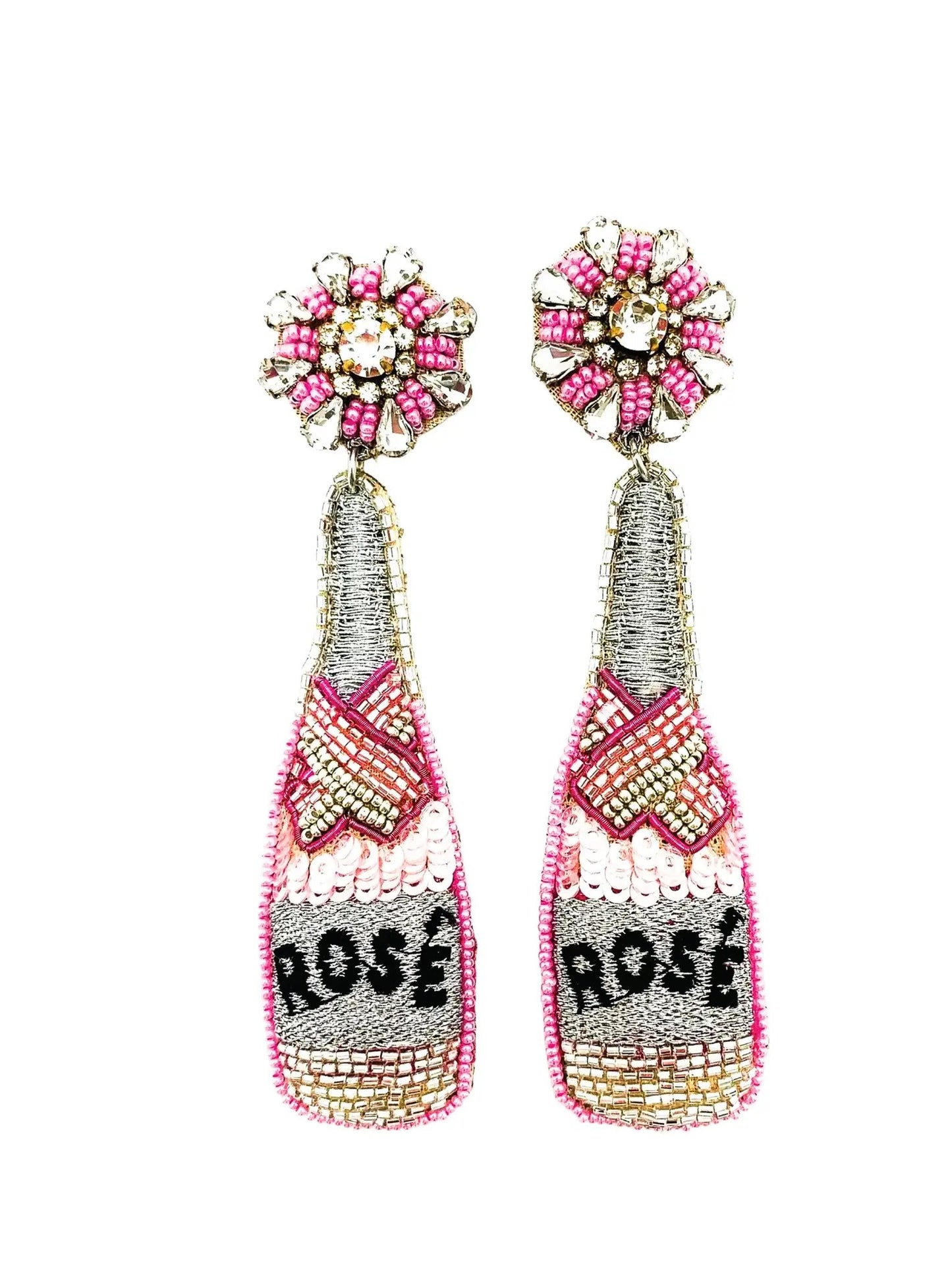 "Rosé All Day" Bottle Earrings