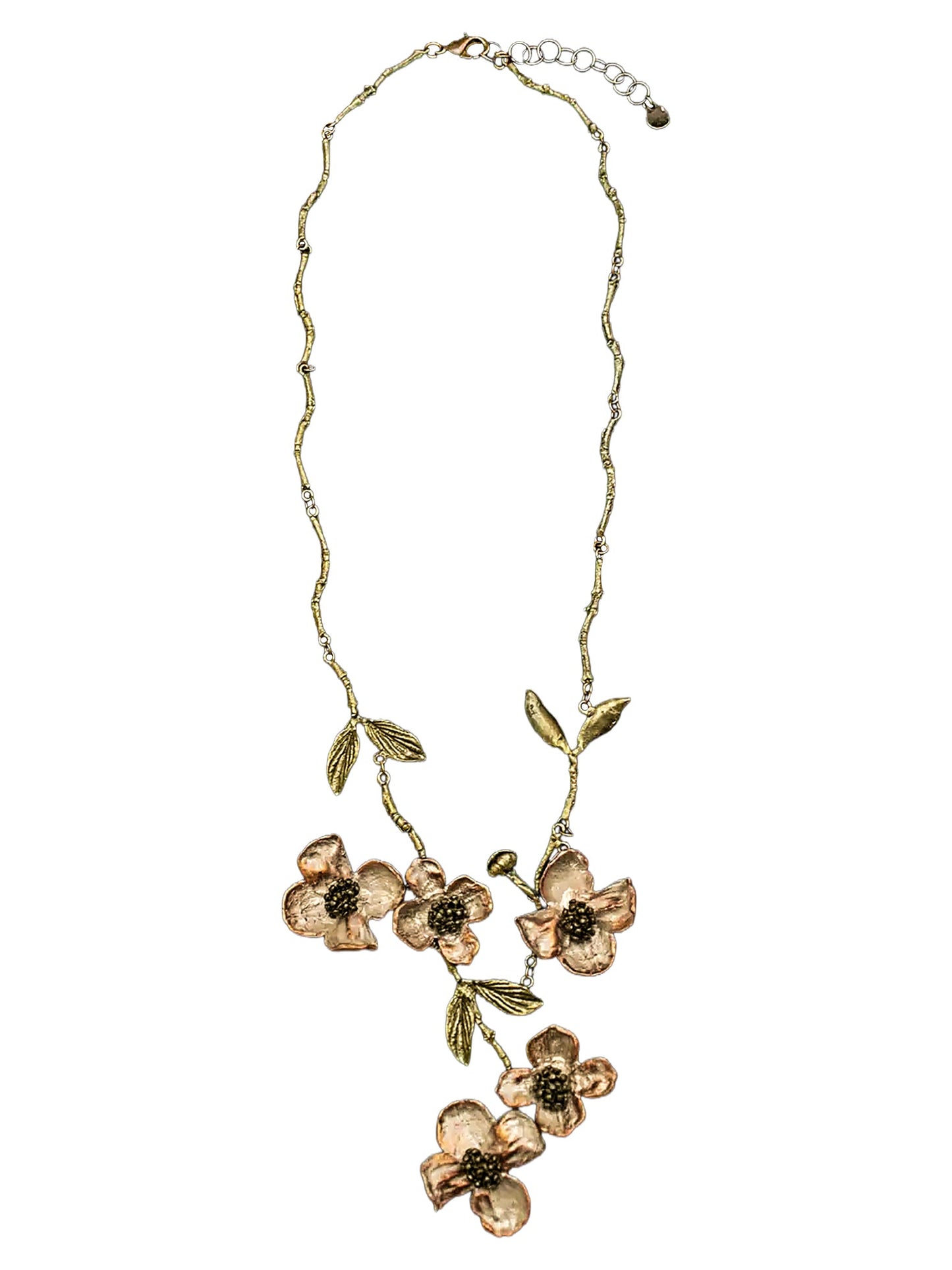Dogwood Spray Adjustable Necklace Michael Michaud