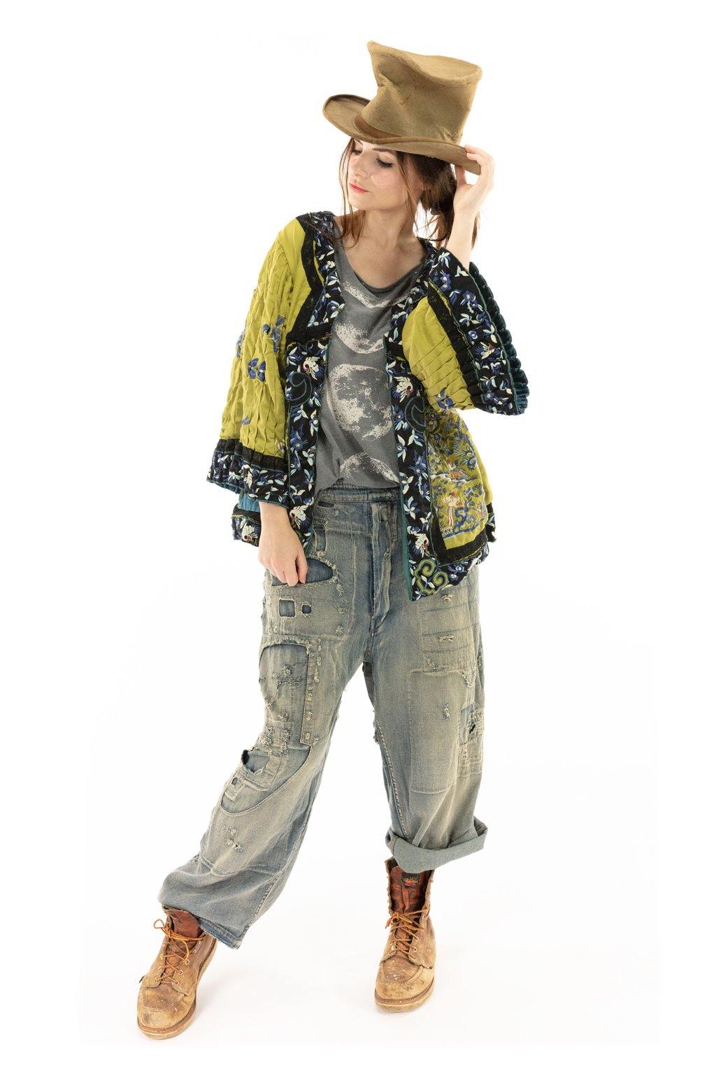 Jacket 493 Isabeau Kimono Agave Magnolia Pearl