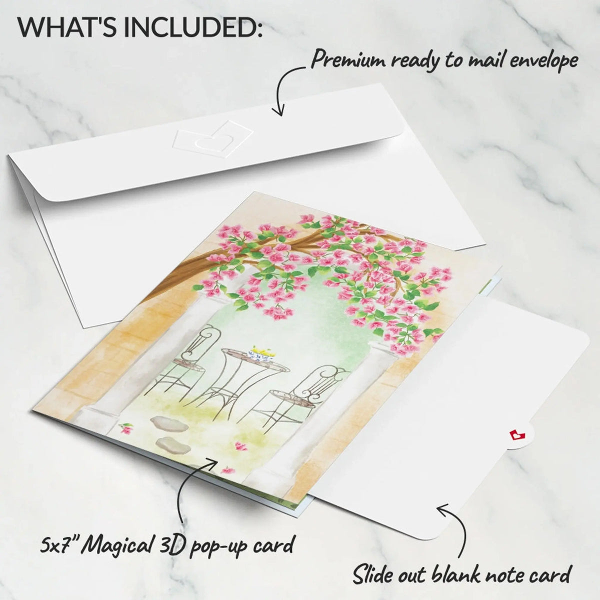 Bougainvillea Garden Pop-Up Card