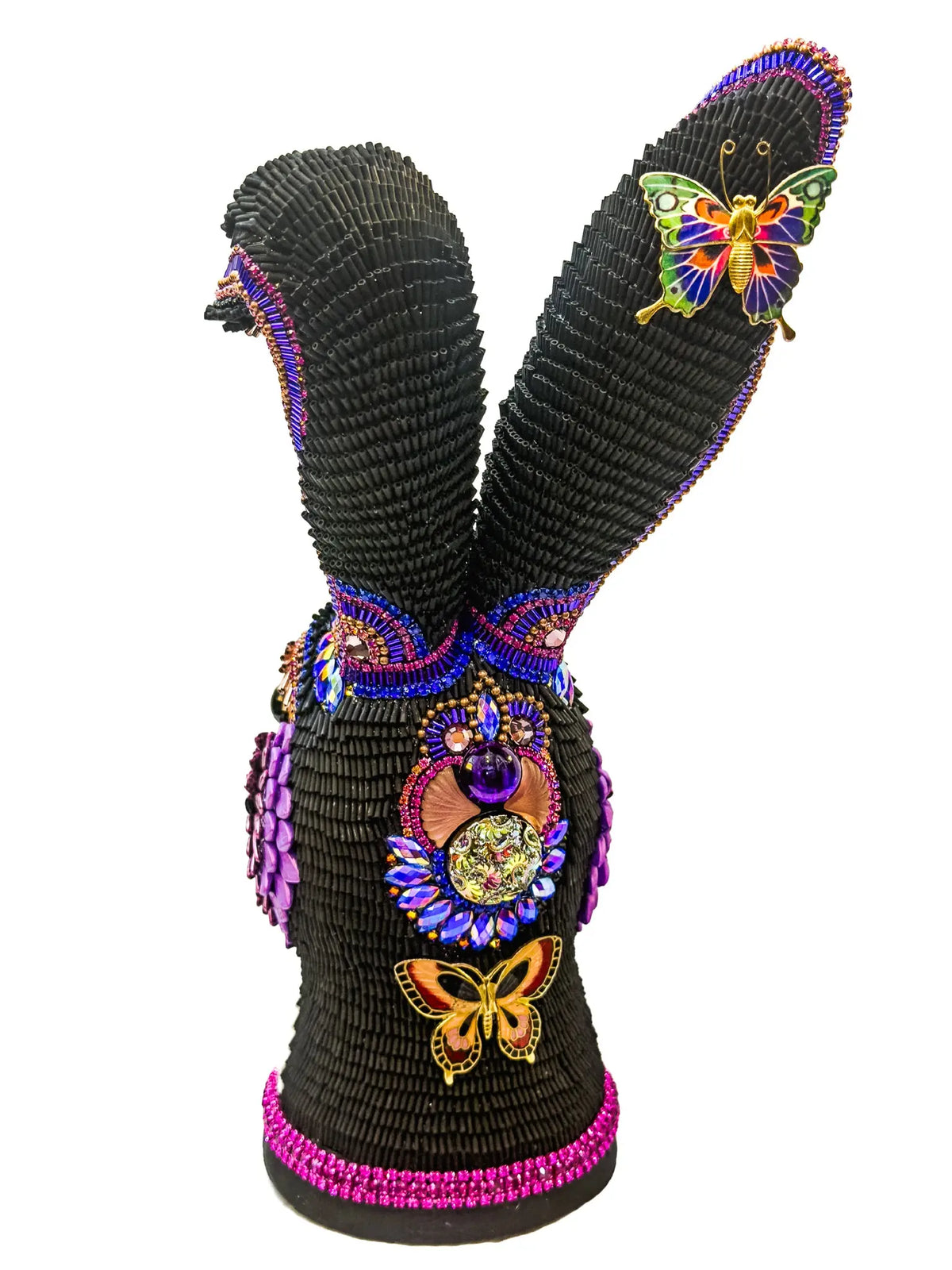 ArtsiPhartsi Neon Bunny Mixed Media Sculpture