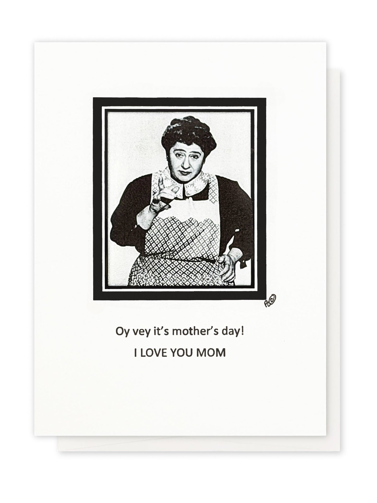 Oy Vey Mother’s Day Vintage Portrait Handmade Card Constance Kay