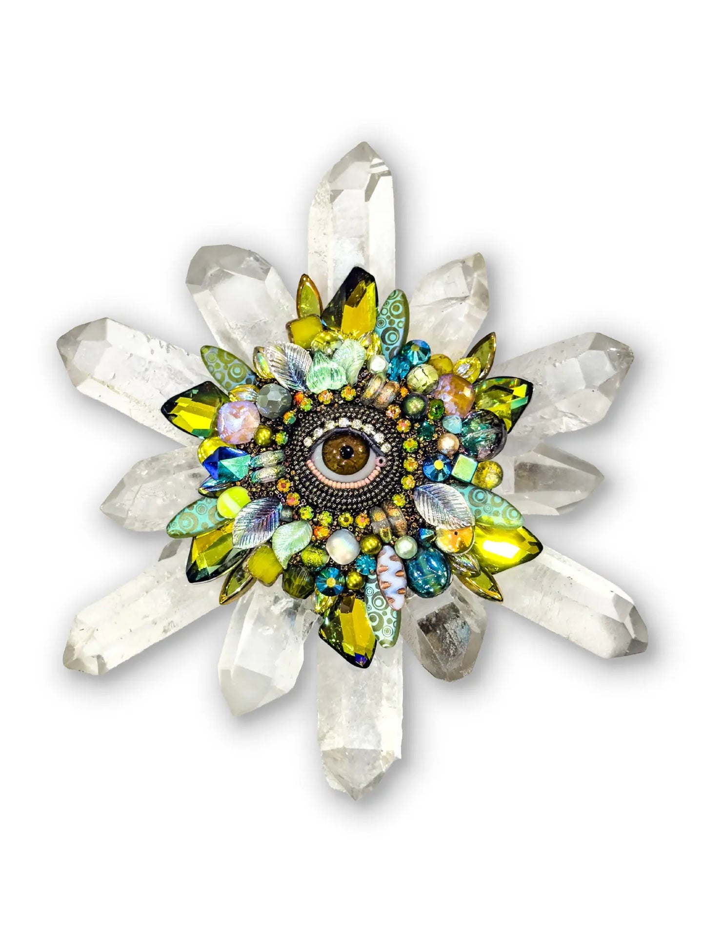 Eye Shine X Quartz Sculpture