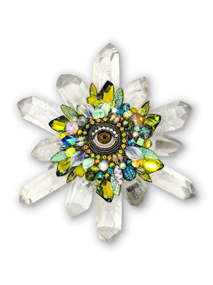 Eye Shine X Quartz Sculpture