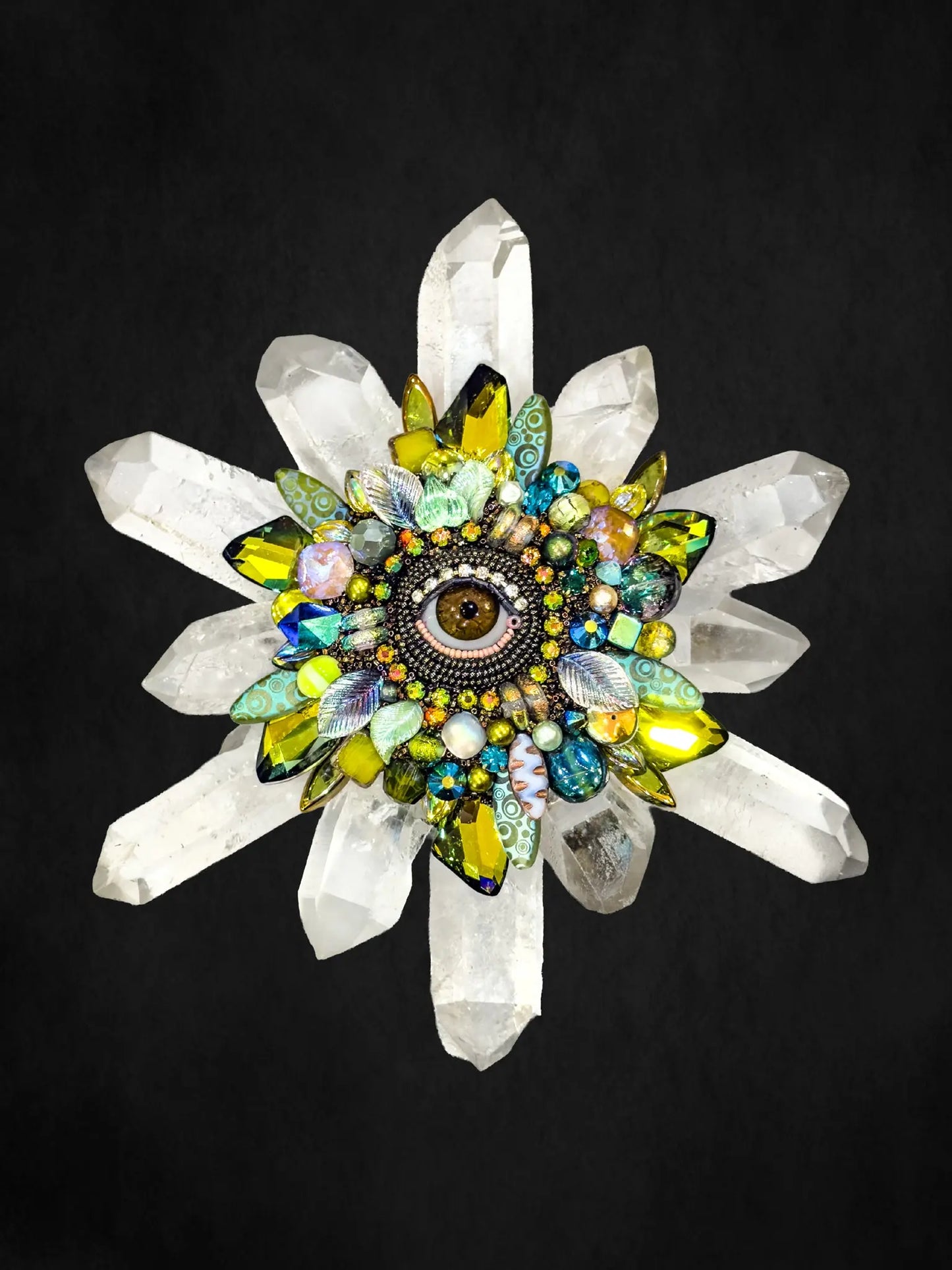 Eye Shine X Quartz Sculpture