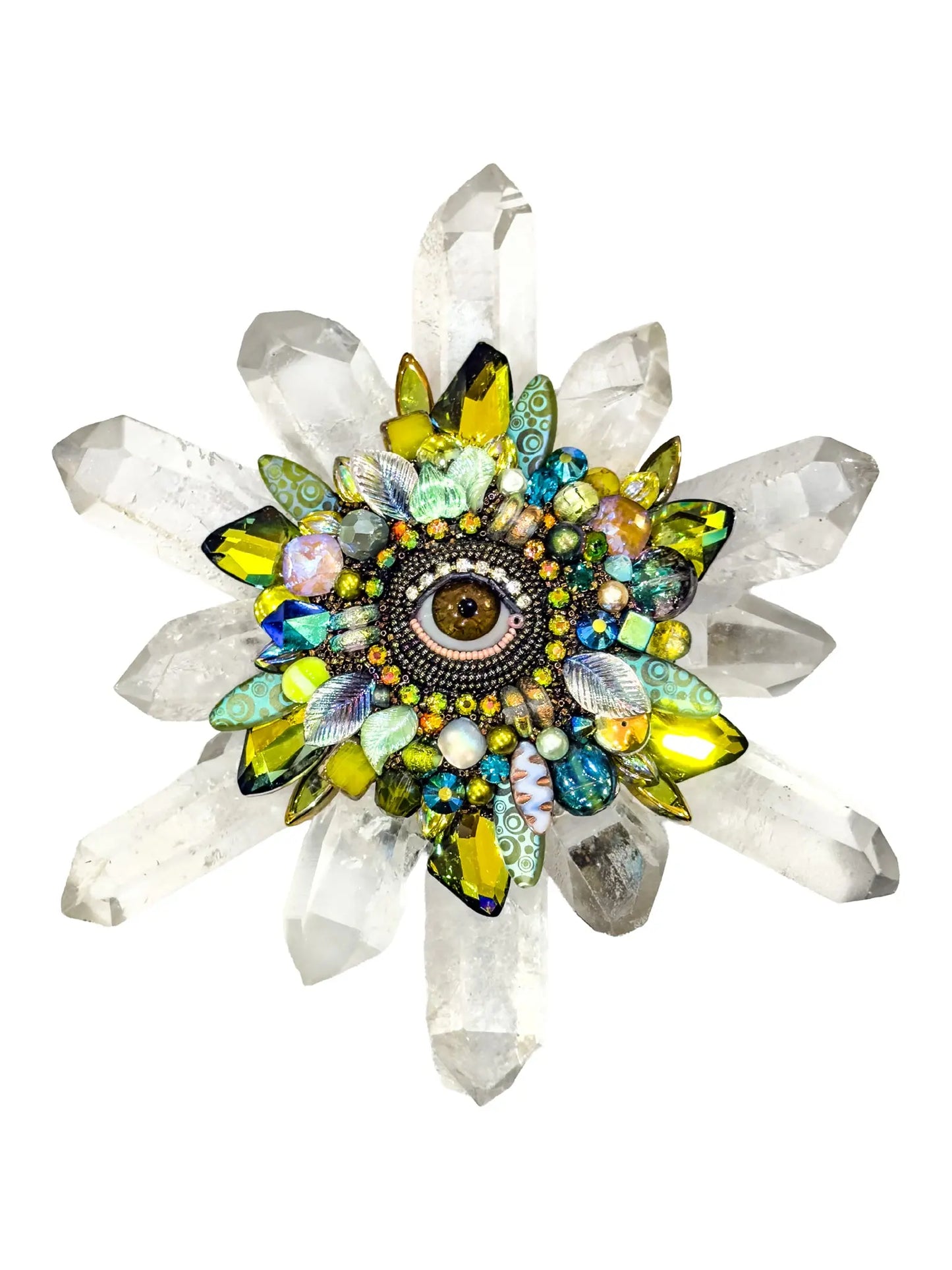 Eye Shine X Quartz Sculpture