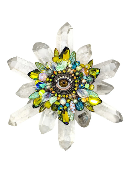 Eye Shine X Quartz Sculpture