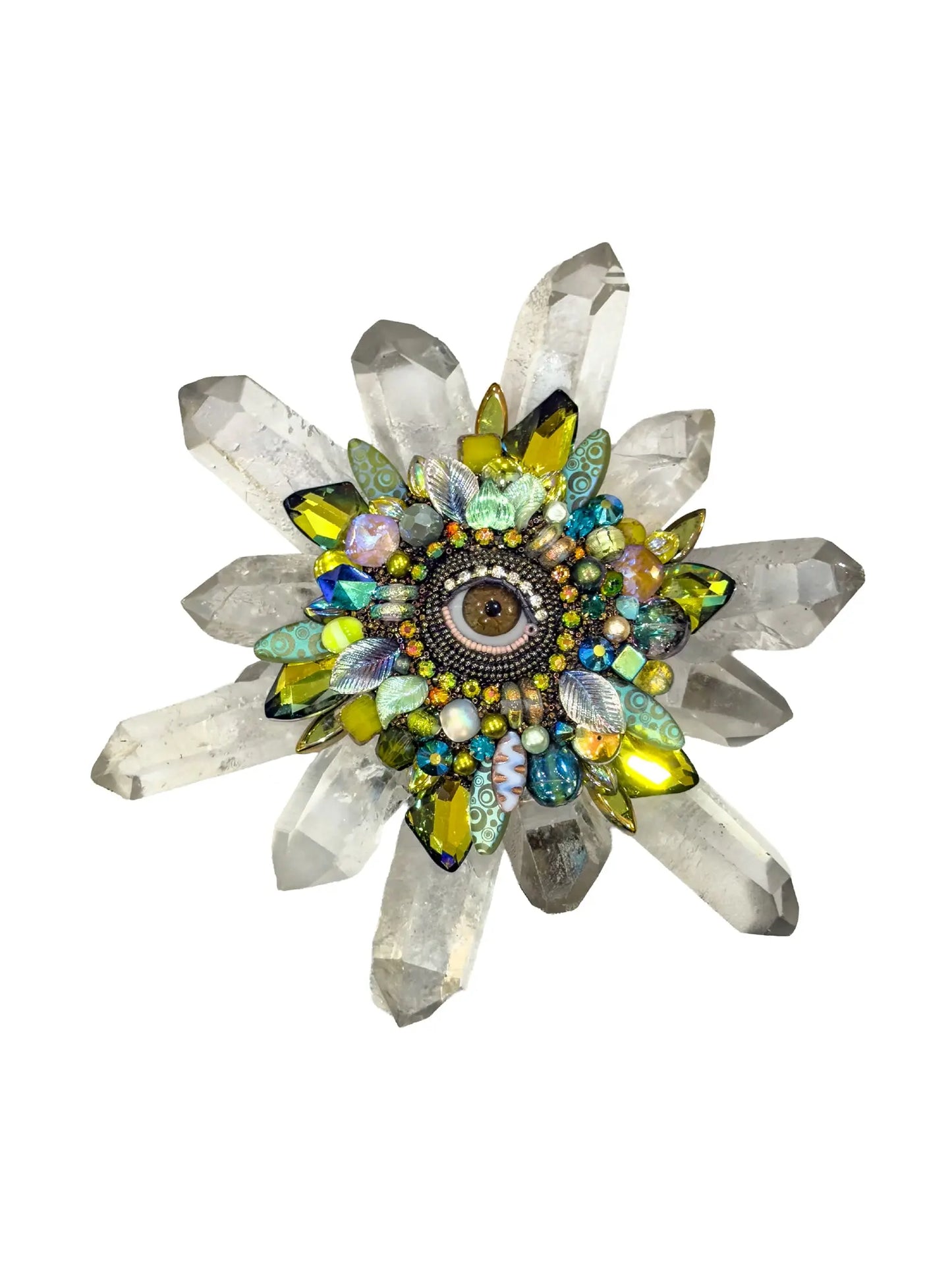 Eye Shine X Quartz Sculpture