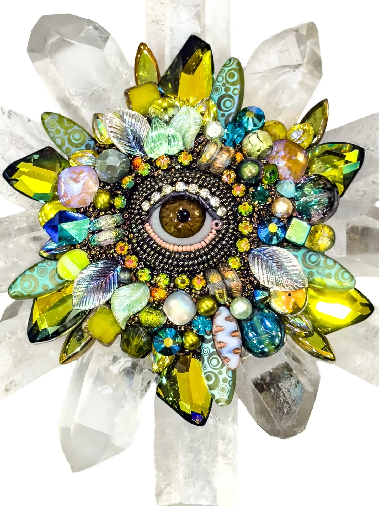 Eye Shine X Quartz Sculpture