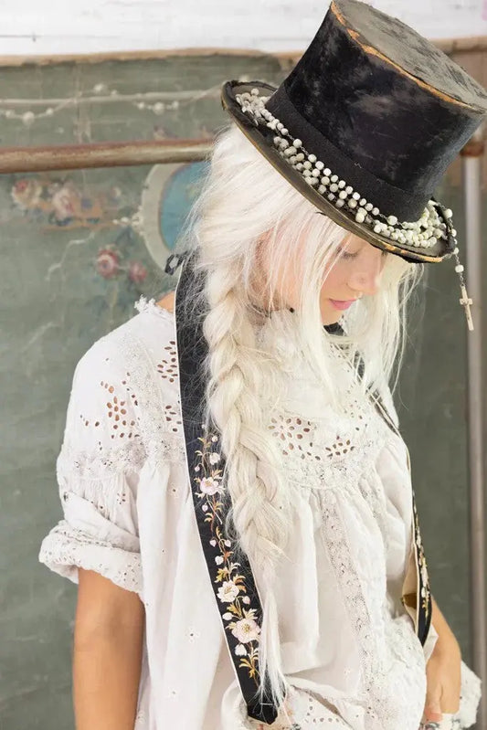 Top 1366 Eyelet Iruka Blouse - Moonlight