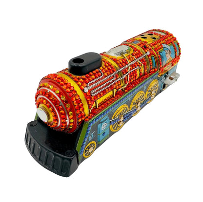ArtsiPhartsi Embellished Vintage Toy Train Mixed Media Sculpture
