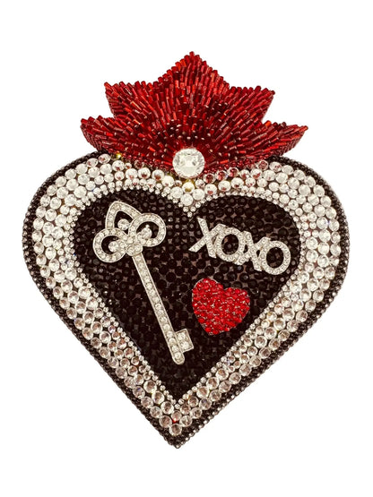 ArtsiPhartsi Key to My Heart 6” Mixed Media Wall Sculpture