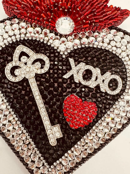 ArtsiPhartsi Key to My Heart 6” Mixed Media Wall Sculpture