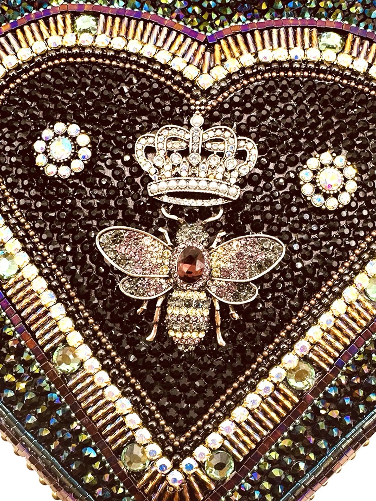 Black Bee 9” Heart