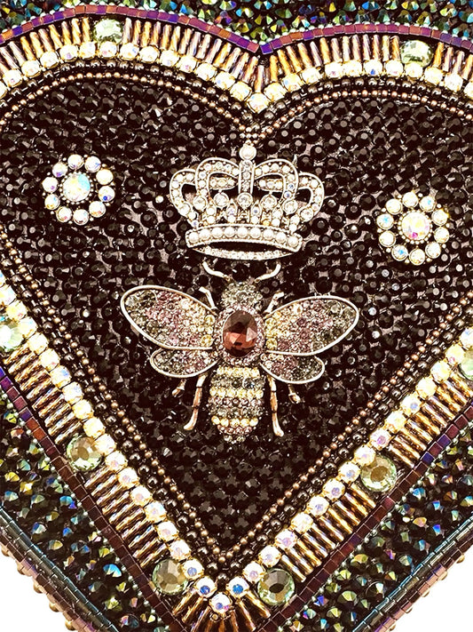 Black Bee 9” Heart