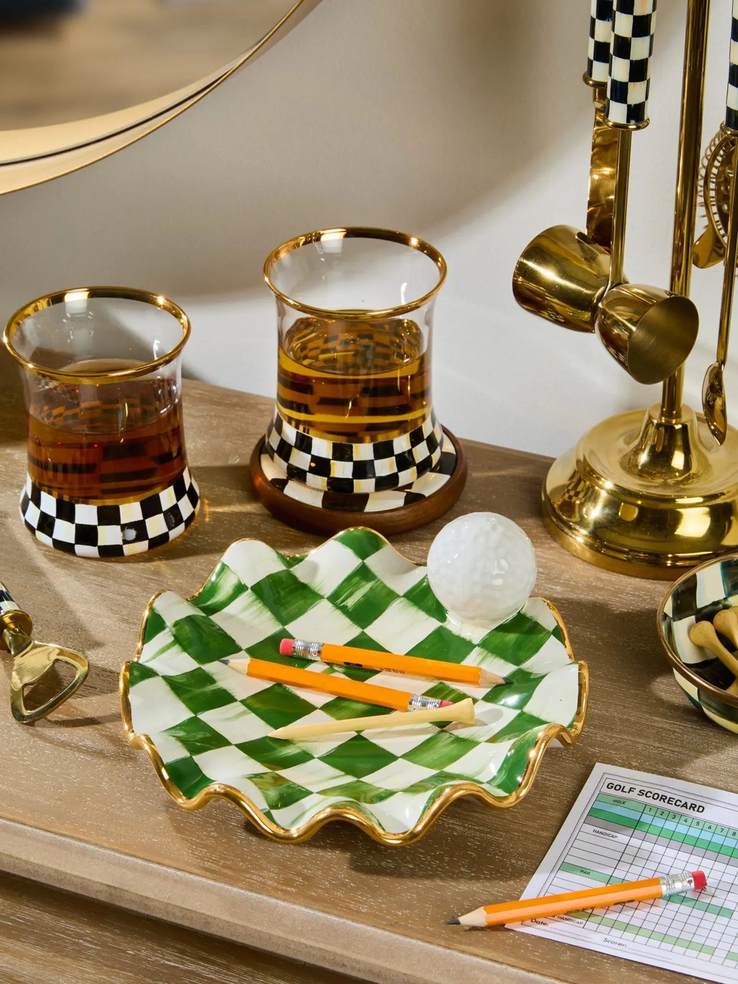 Putting Green Ceramic Dish
