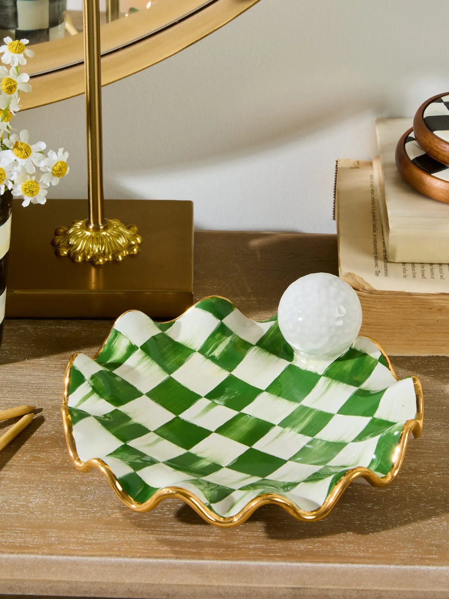 Putting Green Ceramic Dish