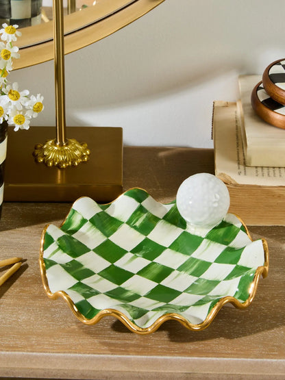 Putting Green Ceramic Dish