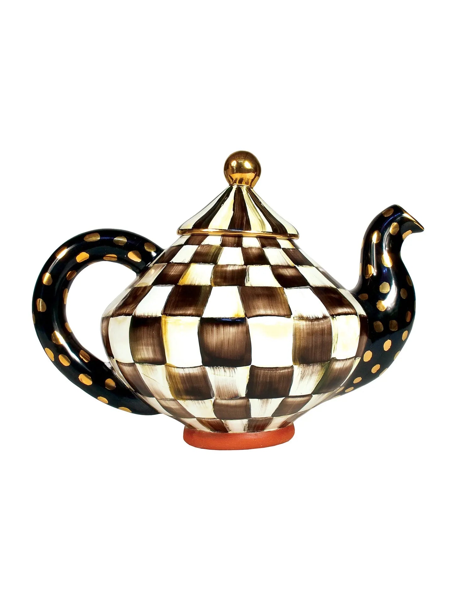 Courtly Check Ceramic Teapot